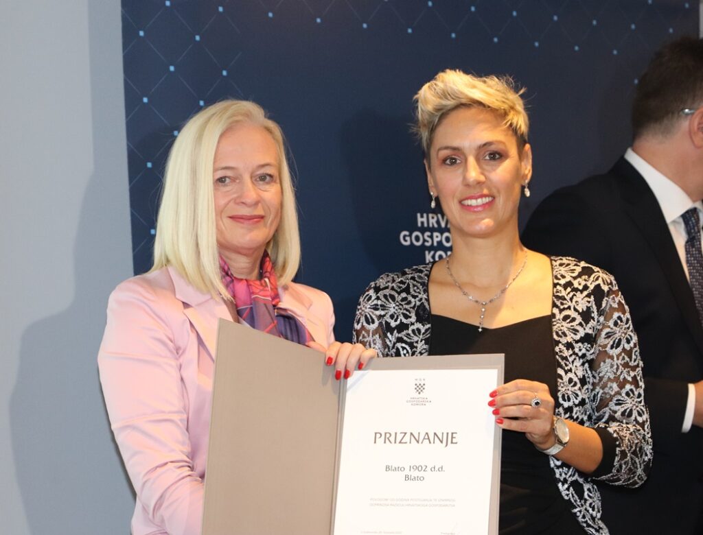 Blato 1902_Priznanje za 120 godina od osnutka