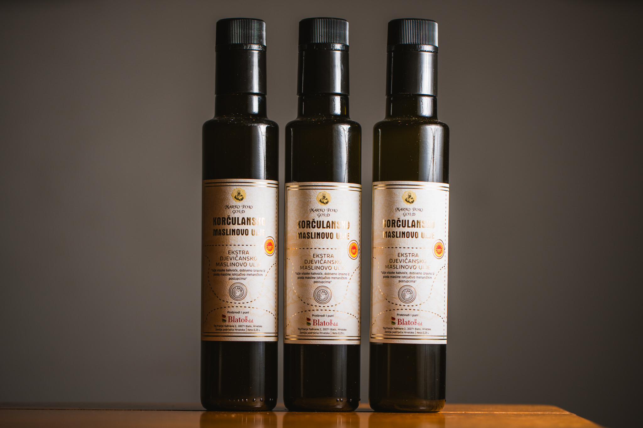 Vrhunsko Korčulansko maslinovo ulje Marko Polo Gold_Blato 1902_Oznaka Izvornosti